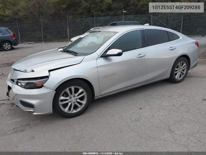 1G1ZE5ST4GF209285 2016 Chevrolet Malibu 1Lt