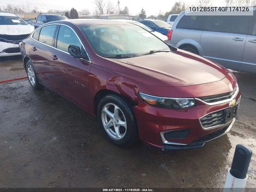 1G1ZB5ST4GF174126 2016 Chevrolet Malibu Ls