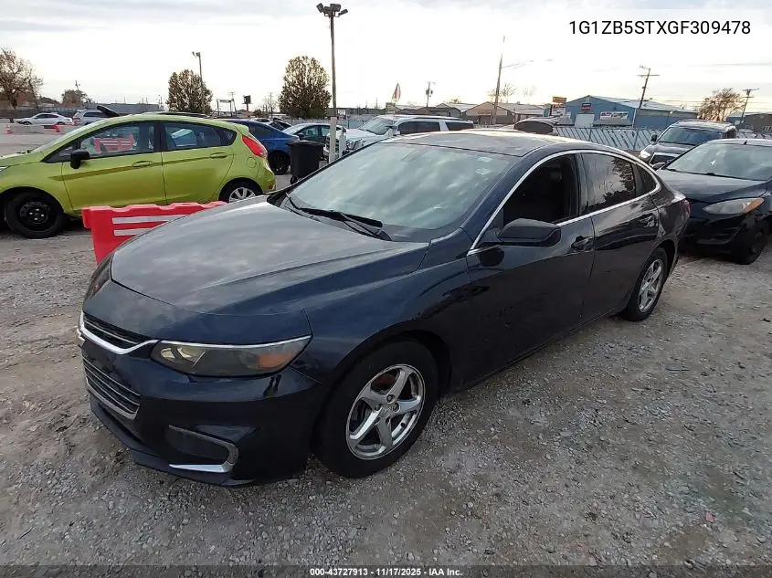 1G1ZB5STXGF309478 2016 Chevrolet Malibu Ls