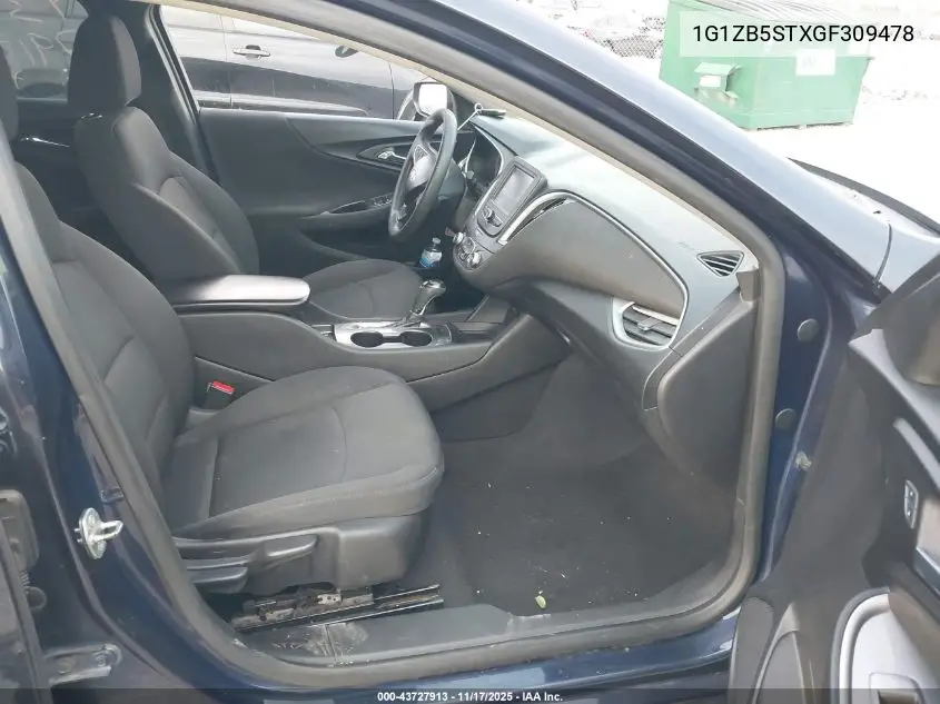 1G1ZB5STXGF309478 2016 Chevrolet Malibu Ls