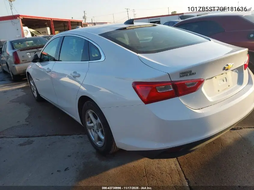 1G1ZB5ST7GF181636 2016 Chevrolet Malibu Ls