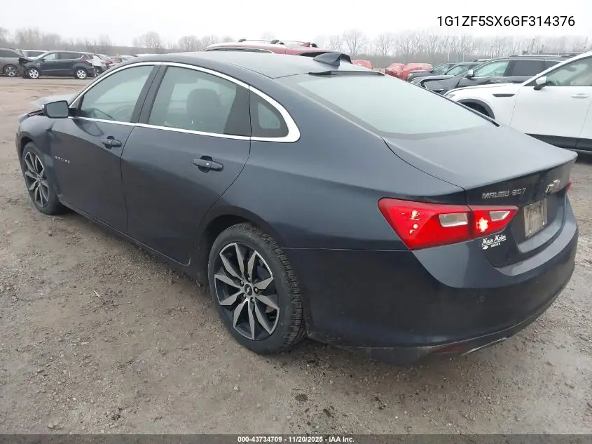 1G1ZF5SX6GF314376 2016 Chevrolet Malibu 2Lt