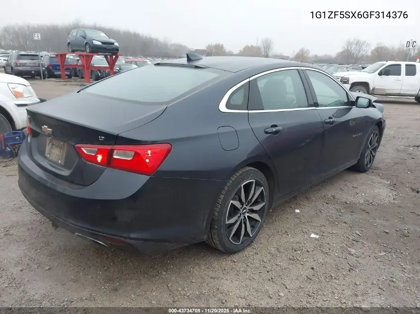 1G1ZF5SX6GF314376 2016 Chevrolet Malibu 2Lt
