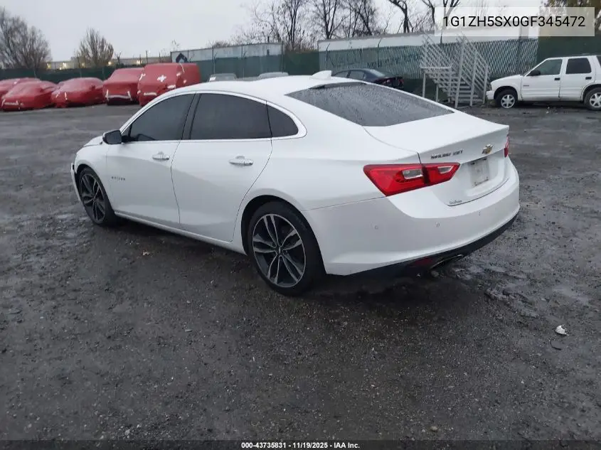 1G1ZH5SX0GF345472 2016 Chevrolet Malibu Premier