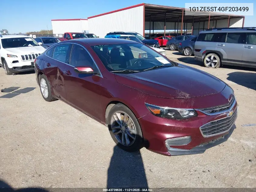 1G1ZE5ST4GF203499 2016 Chevrolet Malibu 1Lt