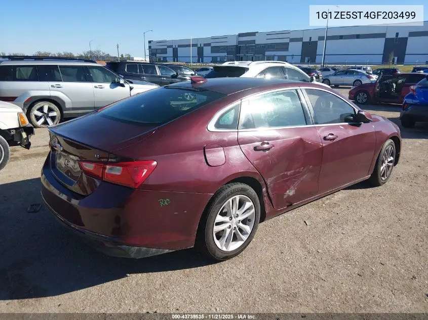 1G1ZE5ST4GF203499 2016 Chevrolet Malibu 1Lt