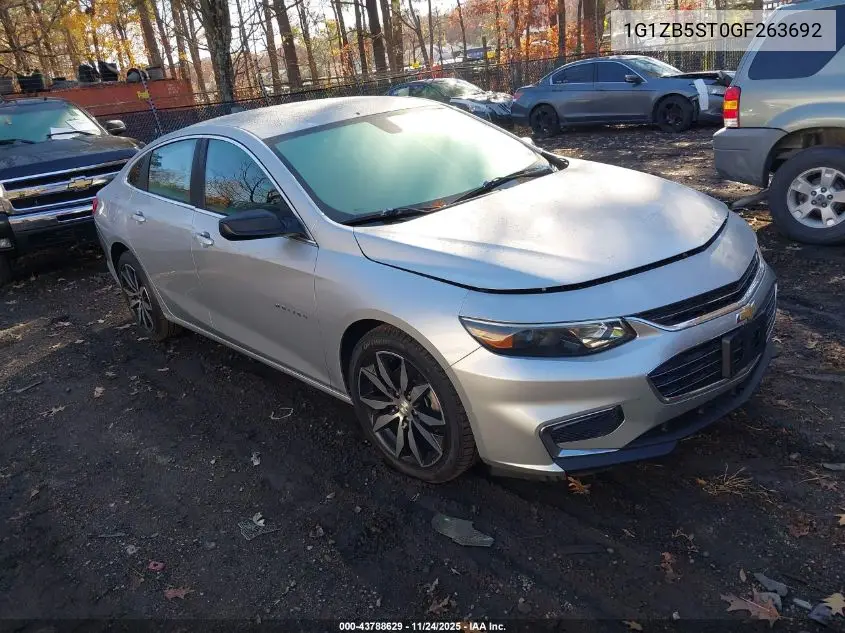 1G1ZB5ST0GF263692 2016 Chevrolet Malibu Ls