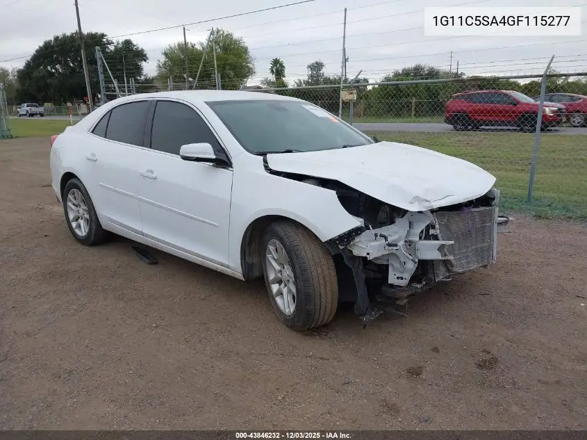 1G11C5SA4GF115277 2016 Chevrolet Malibu Limited Lt