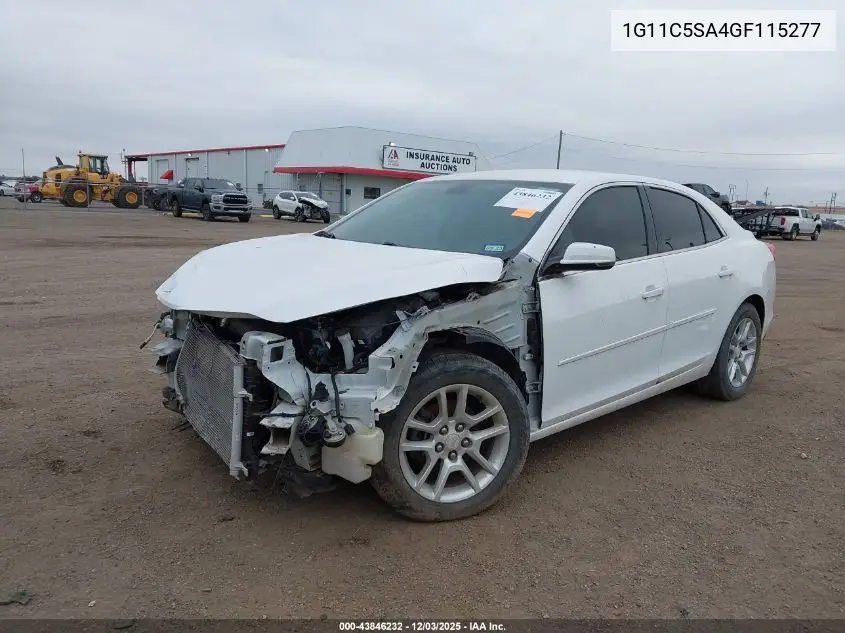 1G11C5SA4GF115277 2016 Chevrolet Malibu Limited Lt