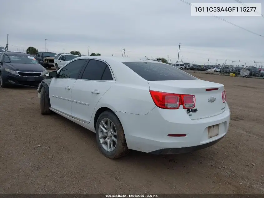 1G11C5SA4GF115277 2016 Chevrolet Malibu Limited Lt