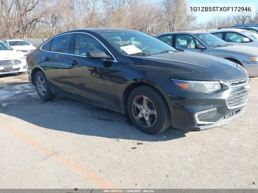 1G1ZB5STXGF172946 2016 Chevrolet Malibu Ls