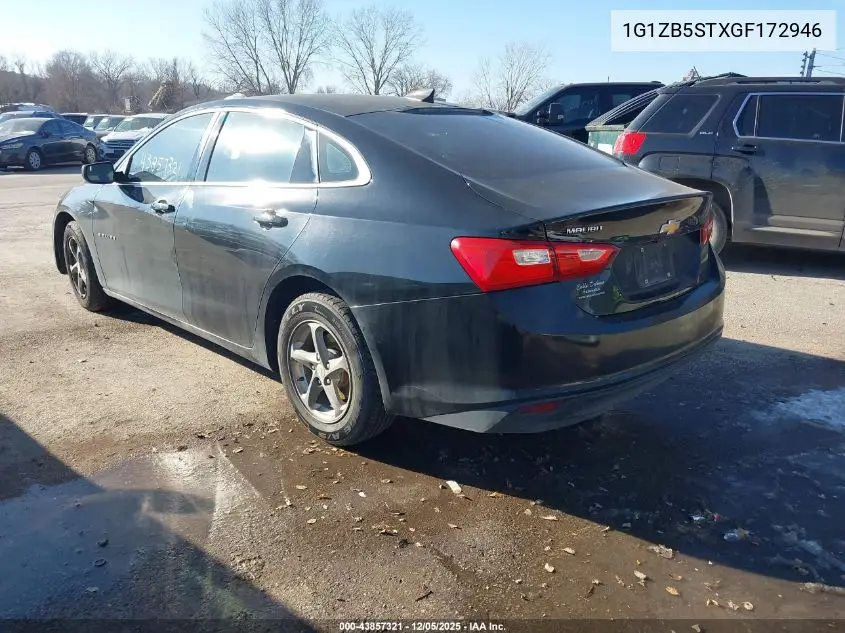 1G1ZB5STXGF172946 2016 Chevrolet Malibu Ls