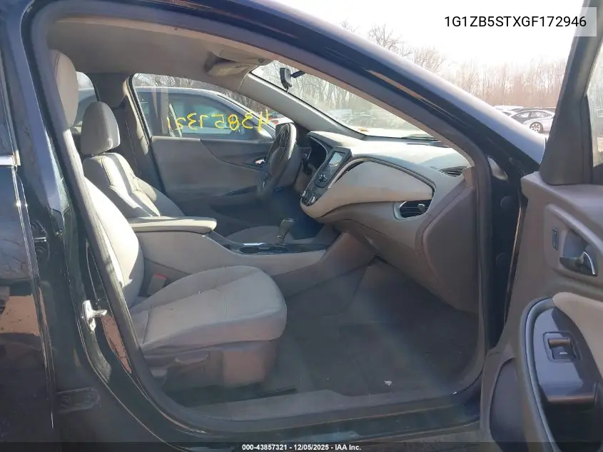 1G1ZB5STXGF172946 2016 Chevrolet Malibu Ls