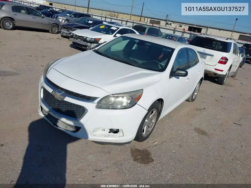 1G11A5SAXGU137527 2016 Chevrolet Malibu Limited 1Fl