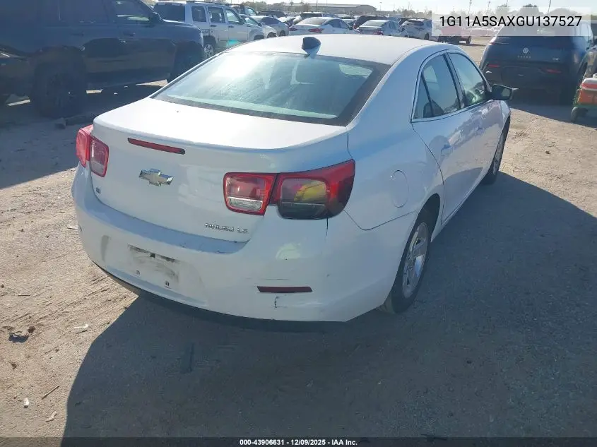 1G11A5SAXGU137527 2016 Chevrolet Malibu Limited 1Fl