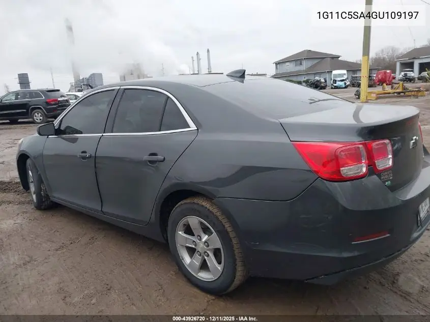 1G11C5SA4GU109197 2016 Chevrolet Malibu Limited Lt