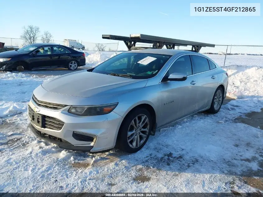 1G1ZE5ST4GF212865 2016 Chevrolet Malibu 1Lt