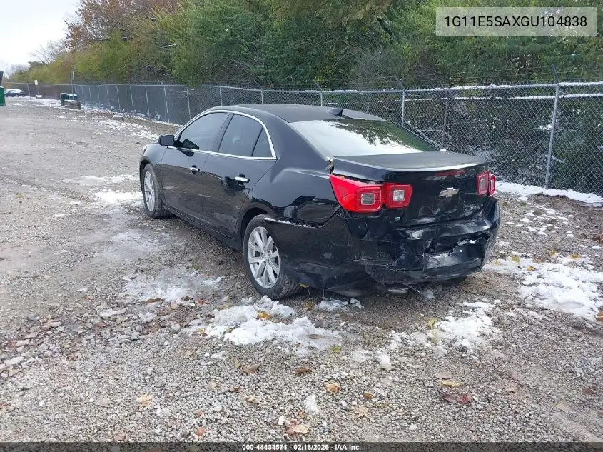 1G11E5SAXGU104838 2016 Chevrolet Malibu Limited Ltz