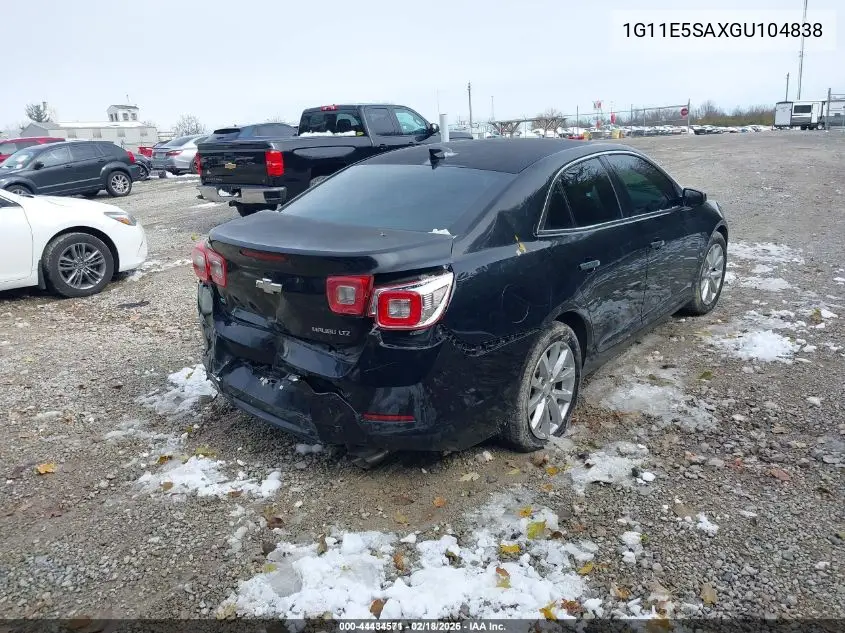 1G11E5SAXGU104838 2016 Chevrolet Malibu Limited Ltz