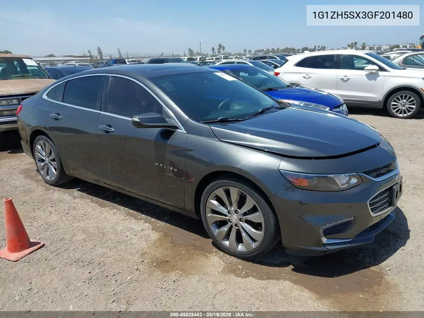 1G1ZH5SX3GF201480 2016 Chevrolet Malibu Premier