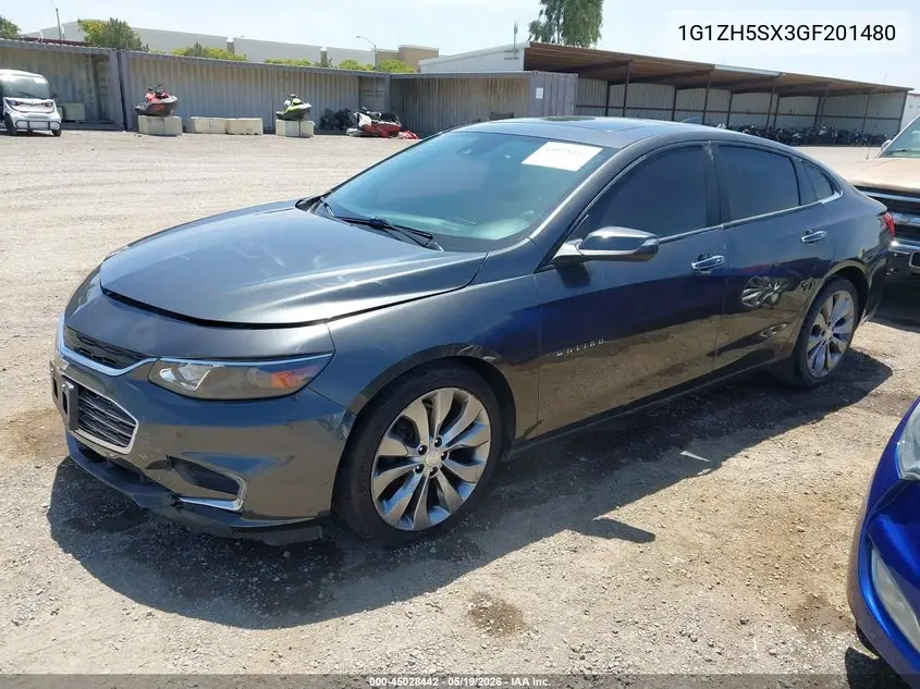 1G1ZH5SX3GF201480 2016 Chevrolet Malibu Premier