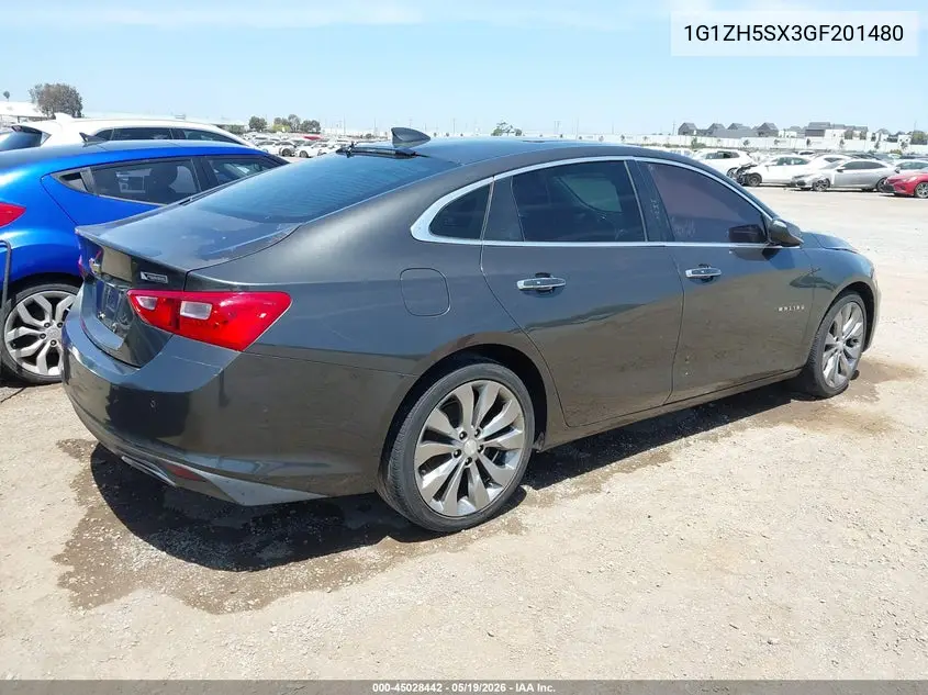 1G1ZH5SX3GF201480 2016 Chevrolet Malibu Premier