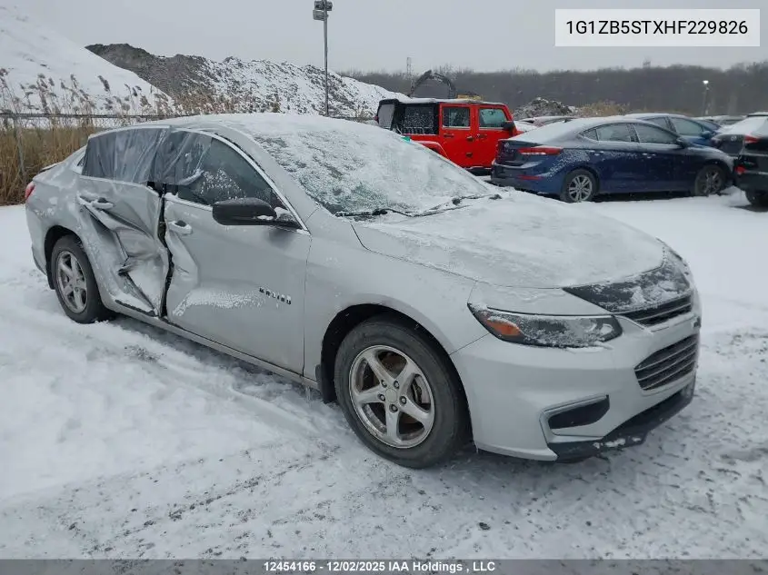 1G1ZB5STXHF229826 2017 Chevrolet Malibu Ls