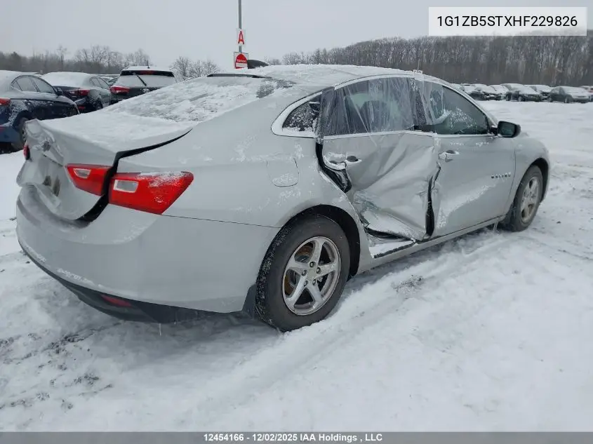 1G1ZB5STXHF229826 2017 Chevrolet Malibu Ls