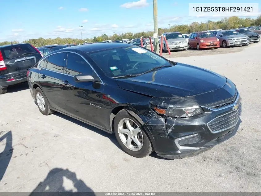 1G1ZB5ST8HF291421 2017 Chevrolet Malibu Ls