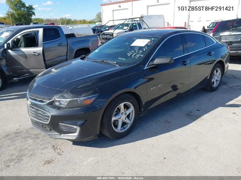 1G1ZB5ST8HF291421 2017 Chevrolet Malibu Ls
