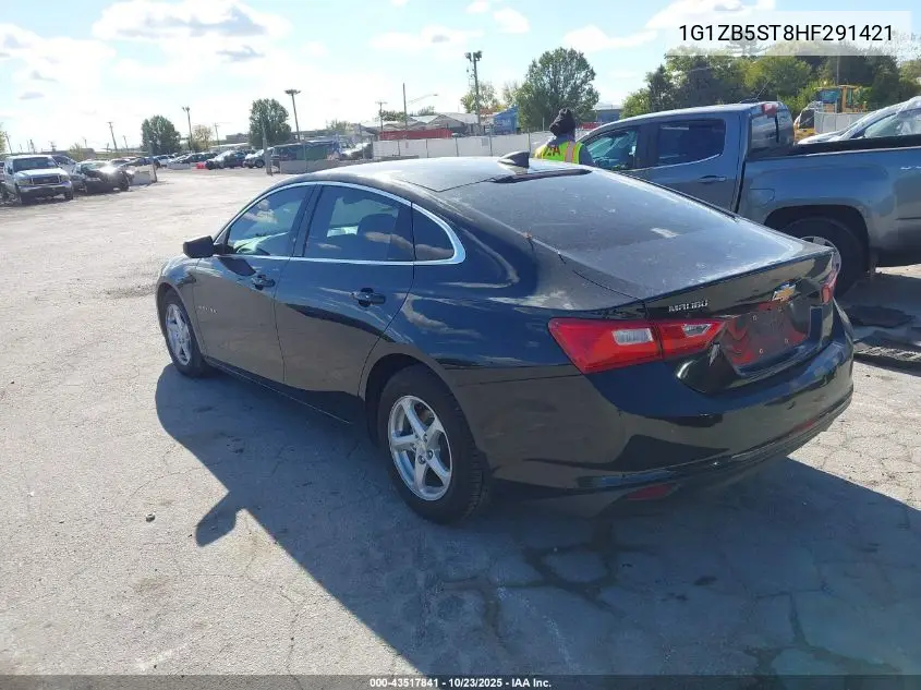 1G1ZB5ST8HF291421 2017 Chevrolet Malibu Ls