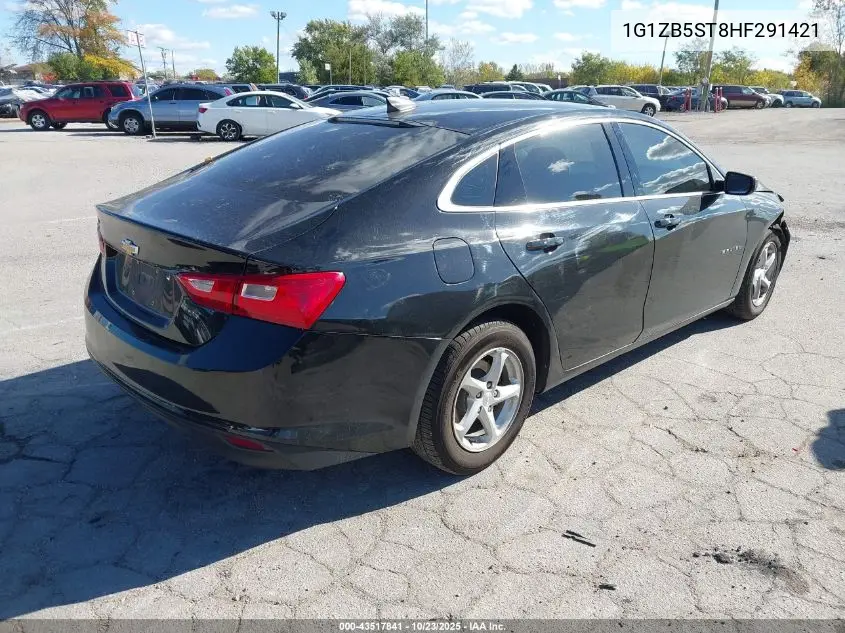 1G1ZB5ST8HF291421 2017 Chevrolet Malibu Ls