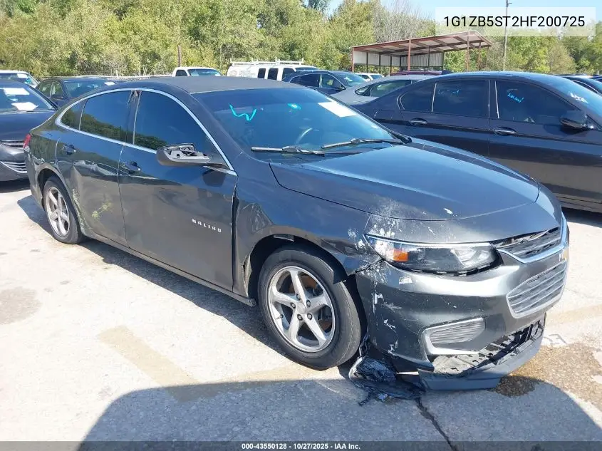 1G1ZB5ST2HF200725 2017 Chevrolet Malibu Ls