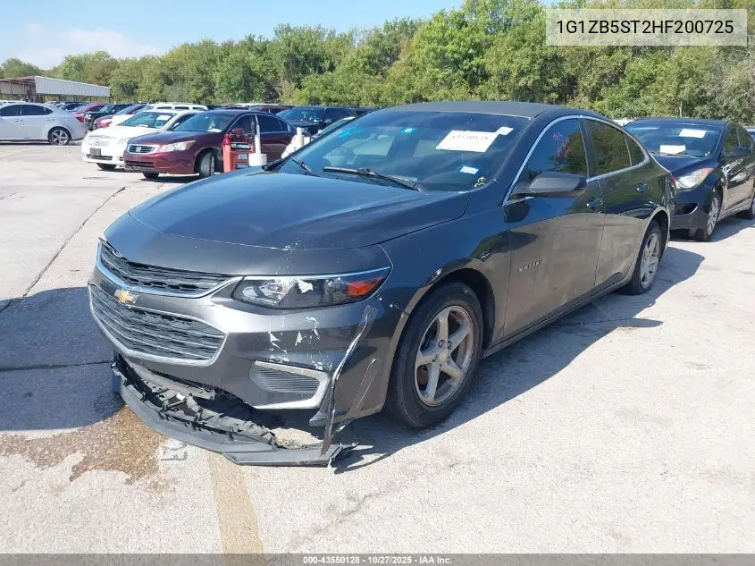 1G1ZB5ST2HF200725 2017 Chevrolet Malibu Ls