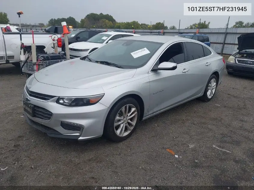 1G1ZE5ST7HF231945 2017 Chevrolet Malibu 1Lt