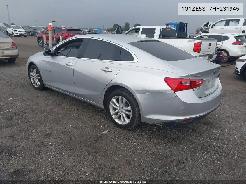 1G1ZE5ST7HF231945 2017 Chevrolet Malibu 1Lt