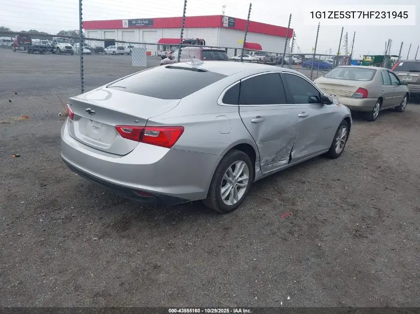 1G1ZE5ST7HF231945 2017 Chevrolet Malibu 1Lt