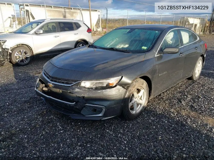 1G1ZB5STXHF134229 2017 Chevrolet Malibu Ls