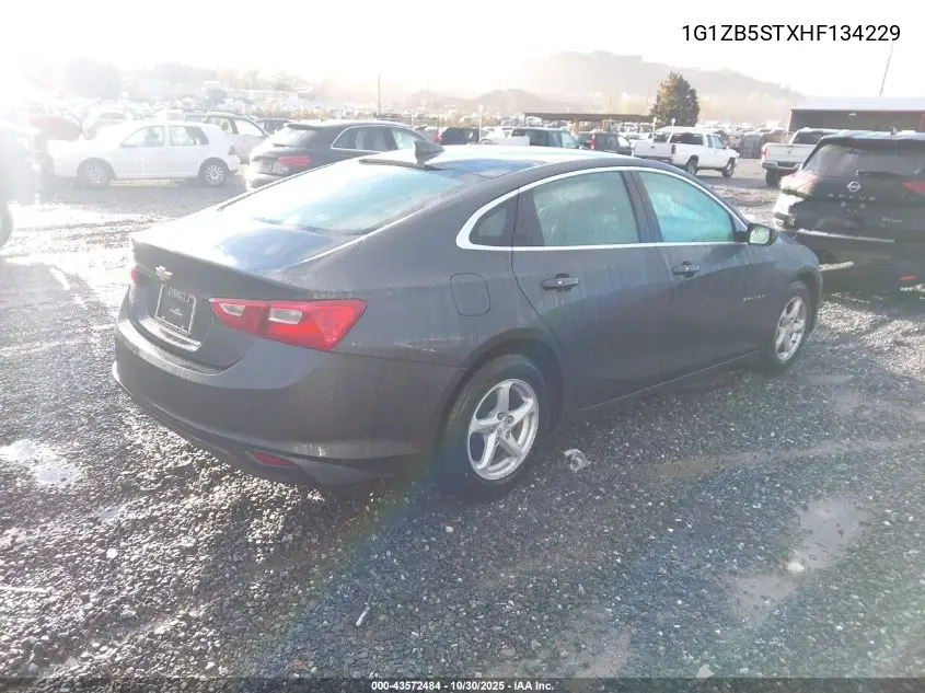 1G1ZB5STXHF134229 2017 Chevrolet Malibu Ls