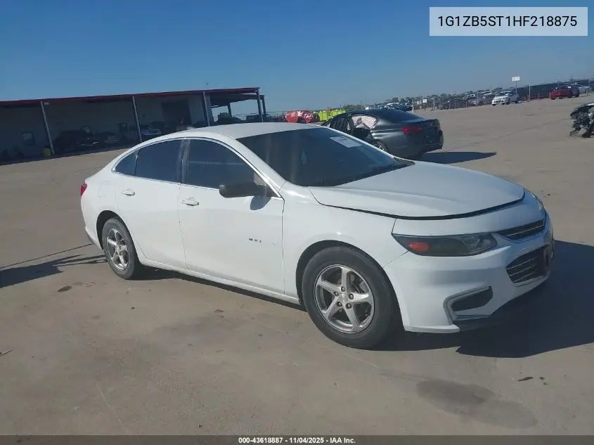 1G1ZB5ST1HF218875 2017 Chevrolet Malibu Ls