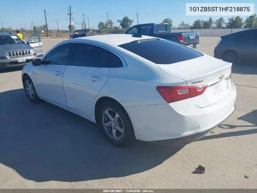 1G1ZB5ST1HF218875 2017 Chevrolet Malibu Ls