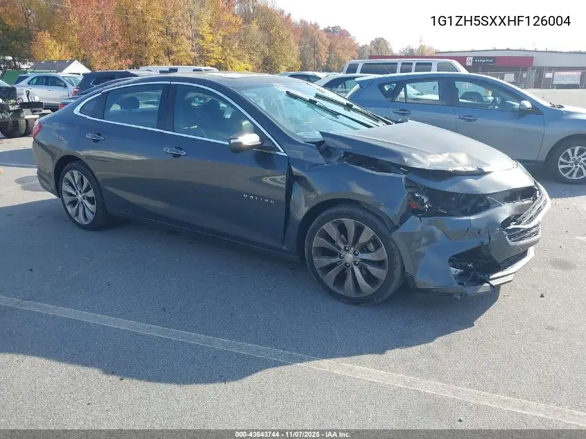 1G1ZH5SXXHF126004 2017 Chevrolet Malibu Premier