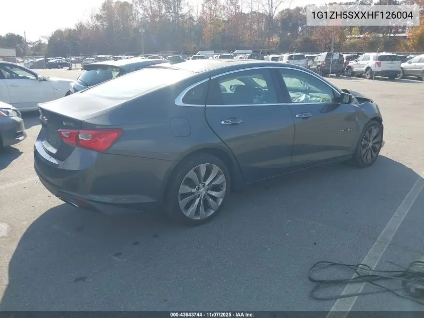 1G1ZH5SXXHF126004 2017 Chevrolet Malibu Premier