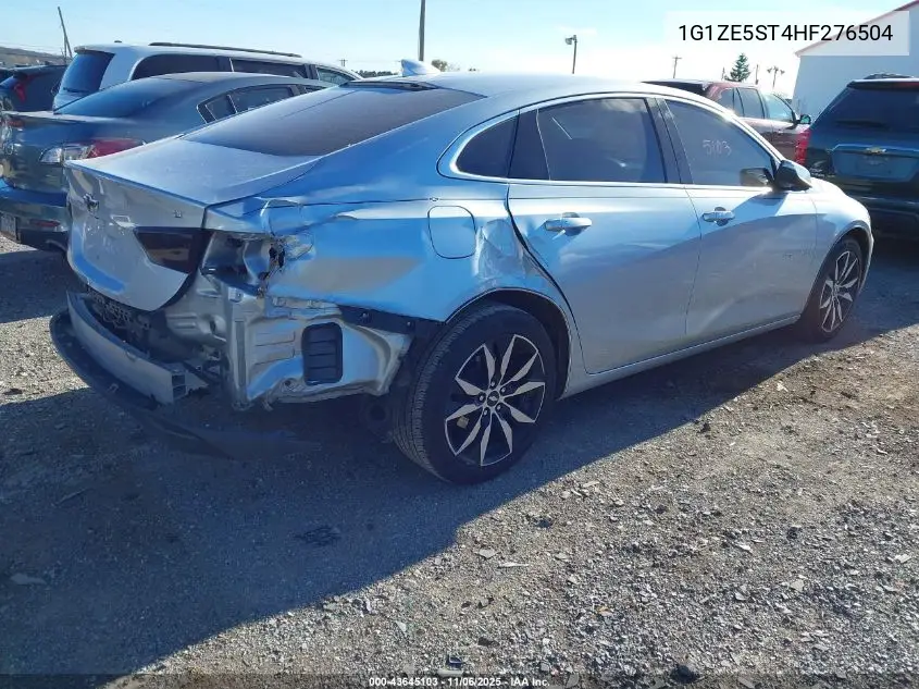 1G1ZE5ST4HF276504 2017 Chevrolet Malibu 1Lt