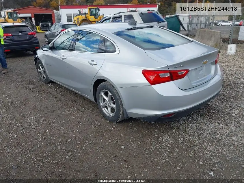 1G1ZB5ST2HF244918 2017 Chevrolet Malibu Ls