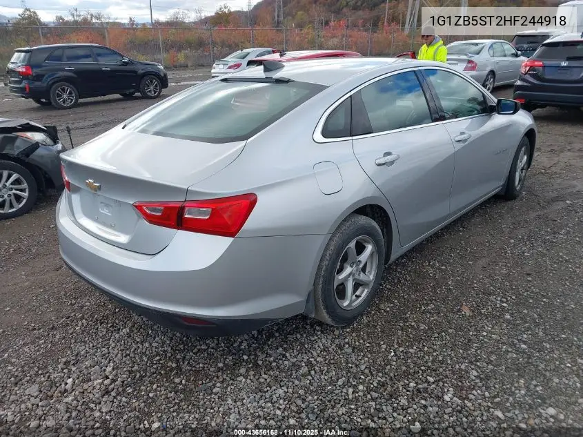 1G1ZB5ST2HF244918 2017 Chevrolet Malibu Ls