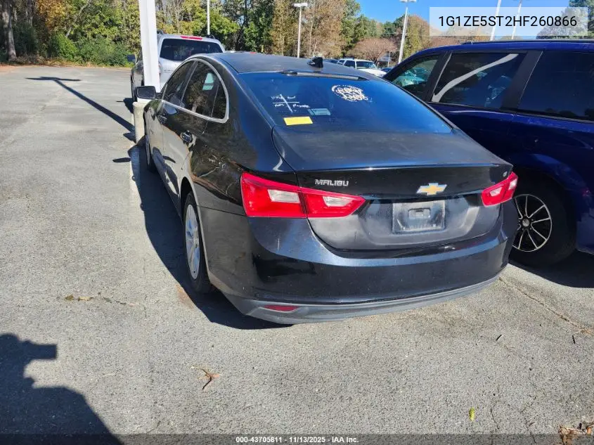 1G1ZE5ST2HF260866 2017 Chevrolet Malibu 1Lt