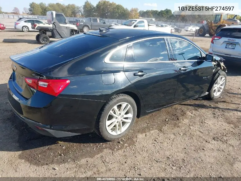 1G1ZE5ST5HF274597 2017 Chevrolet Malibu 1Lt
