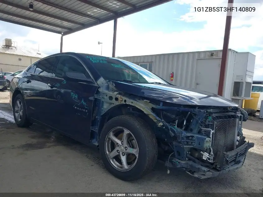 1G1ZB5ST3HF140809 2017 Chevrolet Malibu Ls