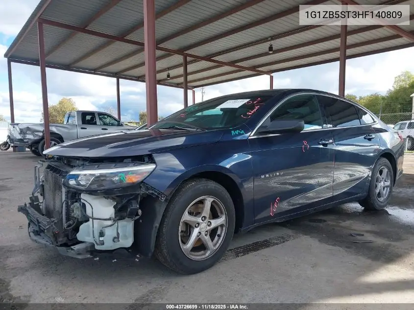1G1ZB5ST3HF140809 2017 Chevrolet Malibu Ls